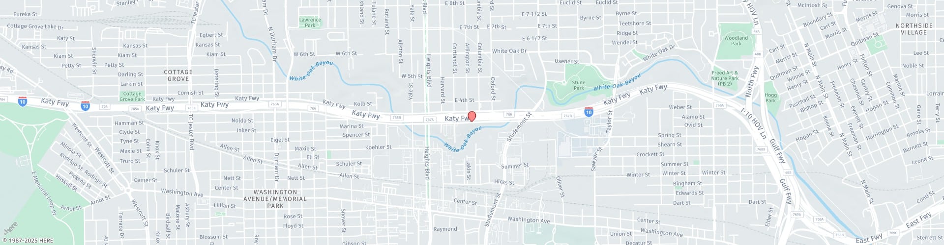 Location Map: 2795 Katy Freeway Houston, TX 77007
